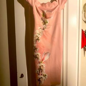 Ted Baker Scalloped Fitted Cocktail Dress